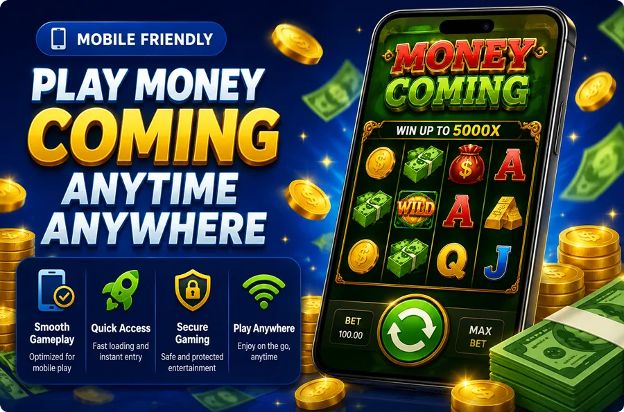 Money Coming displayed on a mobile device
