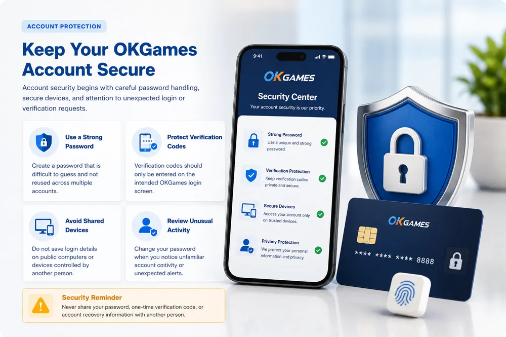 Mobile phone and shield representing account security