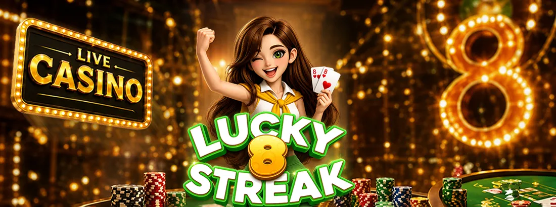 OKGames Lucky 8 promotion