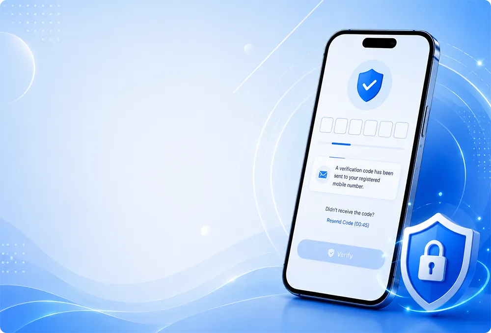 OKGames account verification process displayed on a mobile phone