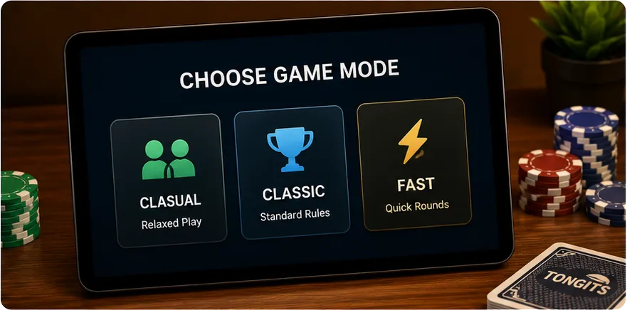 Fast-paced Tongits card game